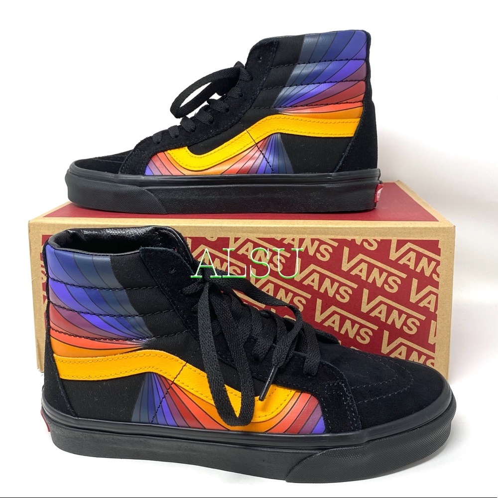 VANS SK8-HI Reissue Refract Suede Black Casual Shoes Women’s Size VN0A4U3DWN6 - Picture 6 of 11